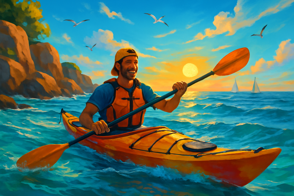 découvrez tous nos conseils et astuces pour faire du kayak en océan en toute sécurité et vivre une aventure inoubliable en mer, quel que soit votre niveau !