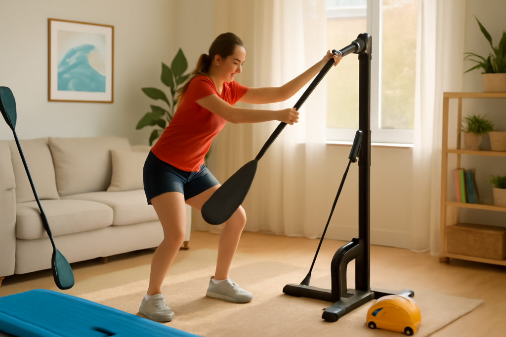 découvrez des exercices simples et efficaces à réaliser chez vous pour améliorer votre technique de pagaie et renforcer votre performance.